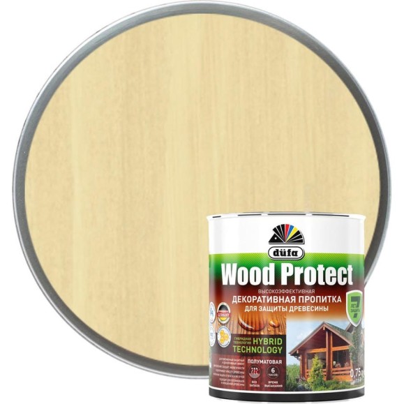 Пропитка для защиты древесины Dufa Wood Protect бесцветный 750 мл МП000015760