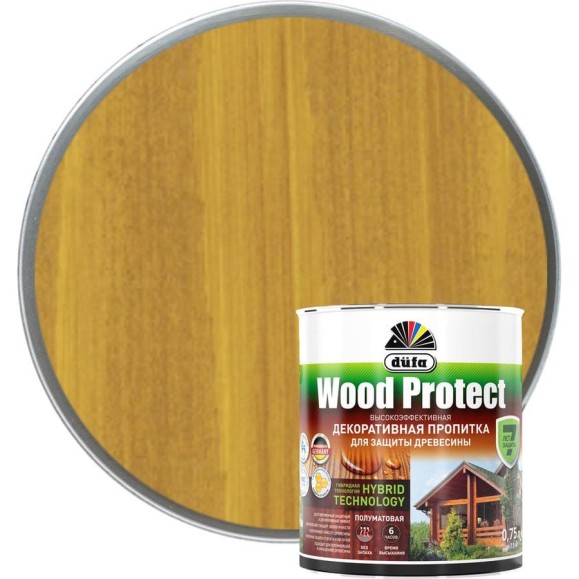 Пропитка для защиты древесины Dufa Wood Protect сосна 750 мл МП000015772 Пропитка для защиты древесины Dufa Wood Protect сосна 750 мл МП000015772