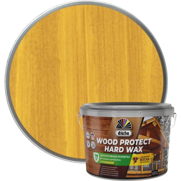 Пропитка Dufa WOOD PROTECT HARD WAX пиния, 2.5 л МП00-010455