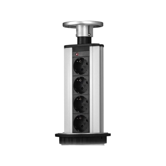 Блок розеток Mebax LK 4 секции Серебро Механический 00-00000228 Блок розеток Mebax LK 4 секции Серебро Механический 00-00000228
