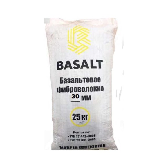 Базальтовая фибра Basalt 30 мм, 25 кг 4687203015503