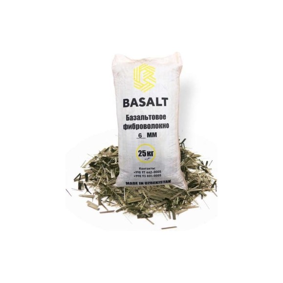 Базальтовая фибра Basalt 6 мм, 25 кг 4687203015466