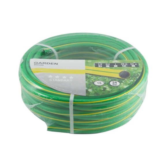 Шланг напорный армированный ПВХ GARDEN 1/2", 25 м ForPlast 005238 Шланг напорный армированный ПВХ GARDEN 1/2", 25 м ForPlast 005238