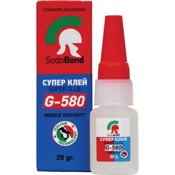 Суперклей SODOBOND G-580 12 гр (нетто) 4631140071047 Суперклей SODOBOND G-580 12 гр (нетто) 4631140071047