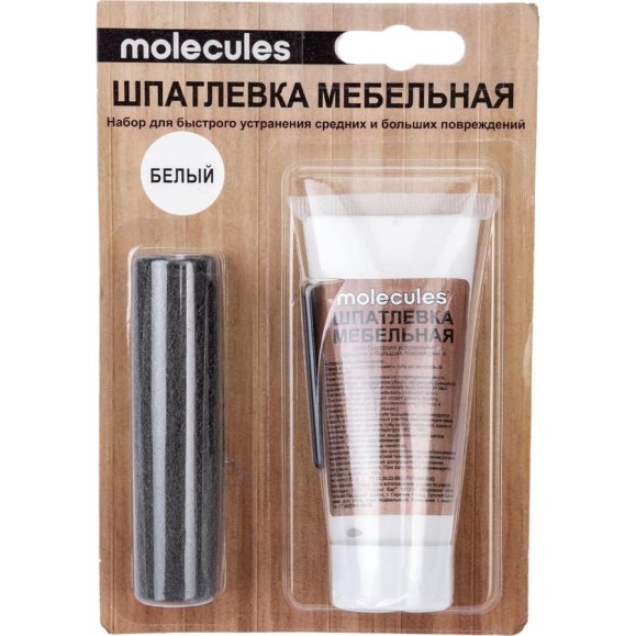 Мебельная шпатлевка Molecules белый KMLS758