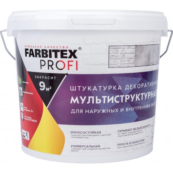 Декоративная штукатурка FARBITEX (мультиструктурная; 4.5 л) 4300007991