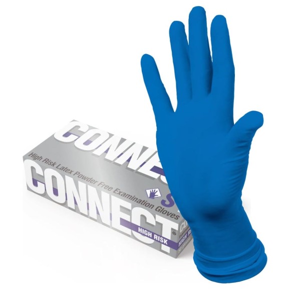 Латексные перчатки повышенной прочности CONNECT 50 шт., размер S CТ0000003298 Латексные перчатки повышенной прочности CONNECT 50 шт., размер S CТ0000003298