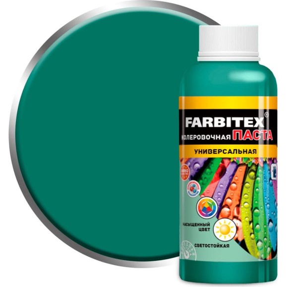 Колеровочная универсальная паста FARBITEX фисташковый, 0.1 л 4100003343 Колеровочная универсальная паста FARBITEX фисташковый, 0.1 л 4100003343