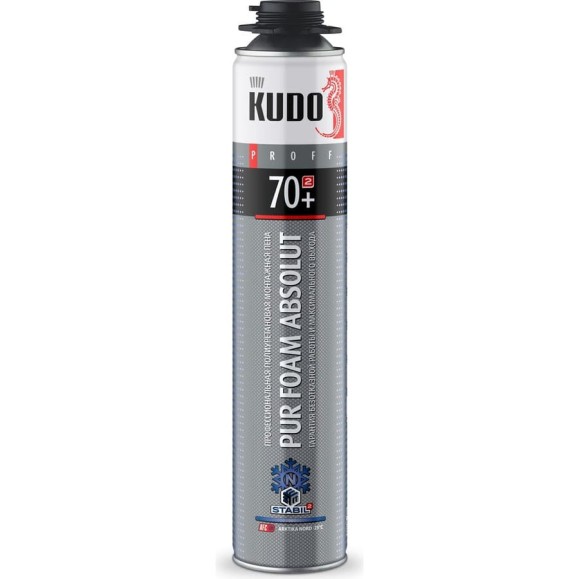 Пена полиуретановая монтажная KUDO PROFF 70+ ARKTIKA NORD 1000 мл + KUPP10WN70+