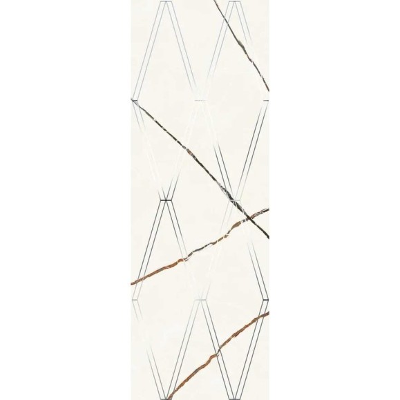 Декор Eletto Ceramica 24.2x70 см bianco covelano rombi 1 шт. 588122001