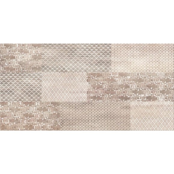 Плитка Azori Ceramica Pandora latte ornament, 31.5x63 см 505761101 Плитка Azori Ceramica Pandora latte ornament, 31.5x63 см 505761101