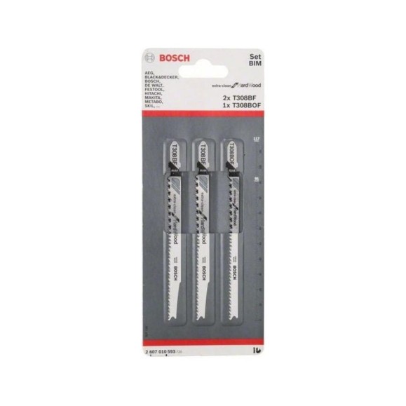 Набор пил ExtraCleanWood 3 шт, T308BF/T308BOF Bosch 2607010593 Набор пил ExtraCleanWood 3 шт, T308BF/T308BOF Bosch 2607010593