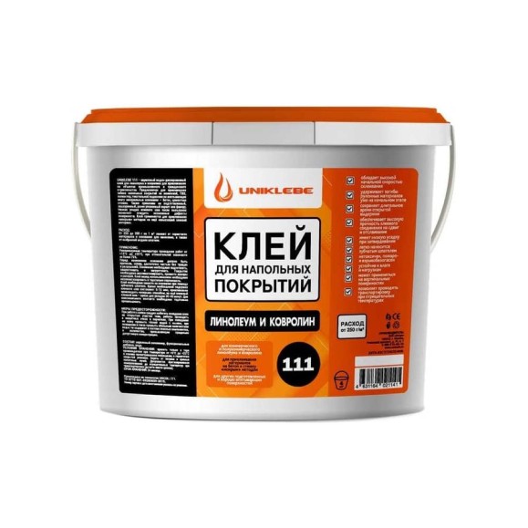 Клей для линолеума и ковролина UNIKLEBE 111 4 кг 1110004