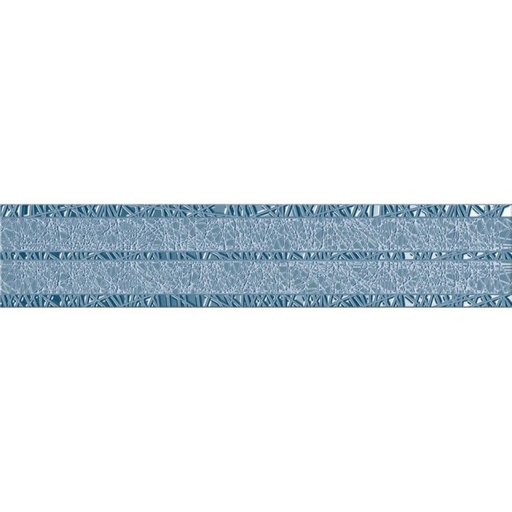 Бордюр Azori Ceramica камлот индиго крэш 40,5x8 см 1 шт. 582551002 Бордюр Azori Ceramica камлот индиго крэш 40,5x8 см 1 шт. 582551002