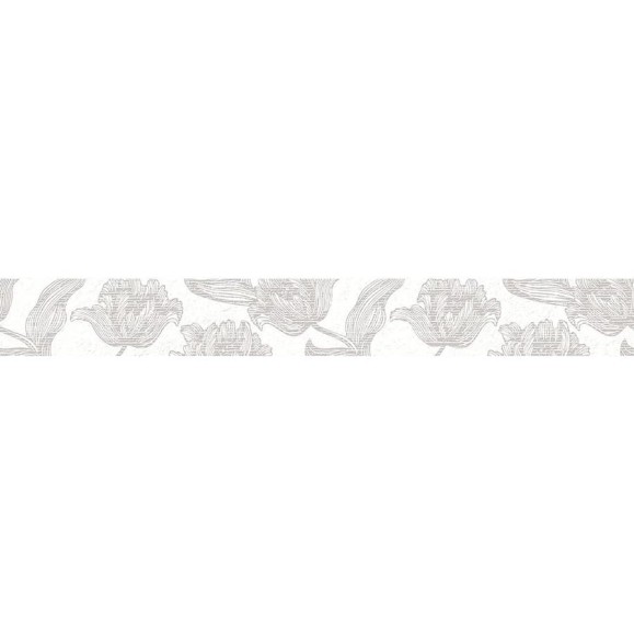 Бордюр Azori Ceramica mallorca grey floris 63x7.5 см 1 шт. 585071001 Бордюр Azori Ceramica mallorca grey floris 63x7.5 см 1 шт. 585071001