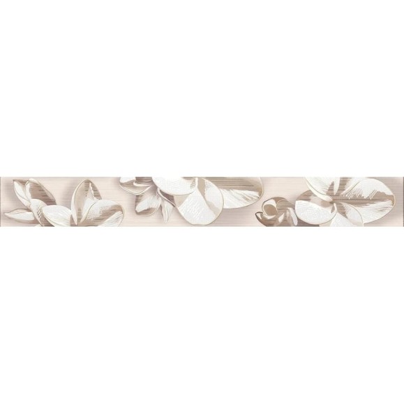 Бордюр Azori Ceramica amati plumeria beige 50,5x6,2 см 1 шт. 584191004 Бордюр Azori Ceramica amati plumeria beige 50,5x6,2 см 1 шт. 584191004