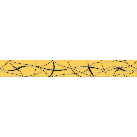 Бордюр Azori Ceramica vela ochra stella 50,5x6,2 см 1 шт. 587091002 Бордюр Azori Ceramica vela ochra stella 50,5x6,2 см 1 шт. 587091002