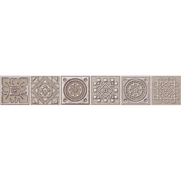 Бордюр Azori Ceramica grazia mocca nefertiti 40,5x6,2 см 1 шт. 585591001 Бордюр Azori Ceramica grazia mocca nefertiti 40,5x6,2 см 1 шт. 585591001