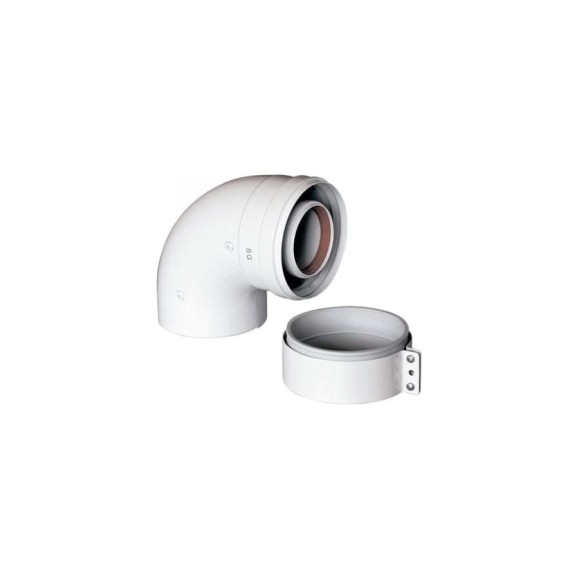 Коаксиальный отвод Baxi 90 для всех котлов кроме eco classic / eco nova, диам. 60/100 мм MT71410142 Коаксиальный отвод Baxi 90 для всех котлов кроме eco classic / eco nova, диам. 60/100 мм MT71410142