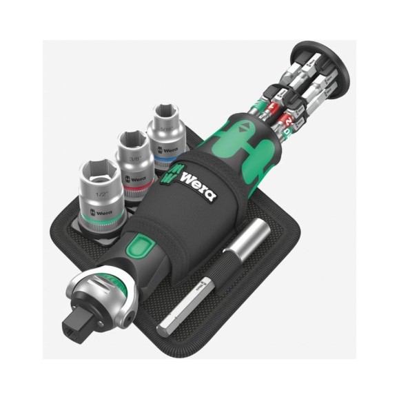 Отвертка с трещоткой и битами WERA 8009 Zyklop Pocket Imperial Set 2, 18 предметов WE-004283 Отвертка с трещоткой и битами WERA 8009 Zyklop Pocket Imperial Set 2, 18 предметов WE-004283