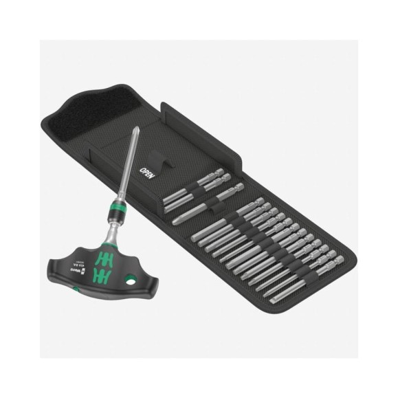 Набор инструментов WERA Kraftform Kompakt 400 RA Imperial Set 1, 17 предметов WE-057473