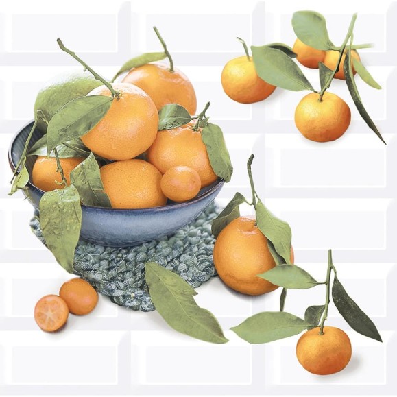 Панно Azori Ceramica vogue citrus 2, 40.5x40.2 см, 2 шт. 583012024 Панно Azori Ceramica vogue citrus 2, 40.5x40.2 см, 2 шт. 583012024