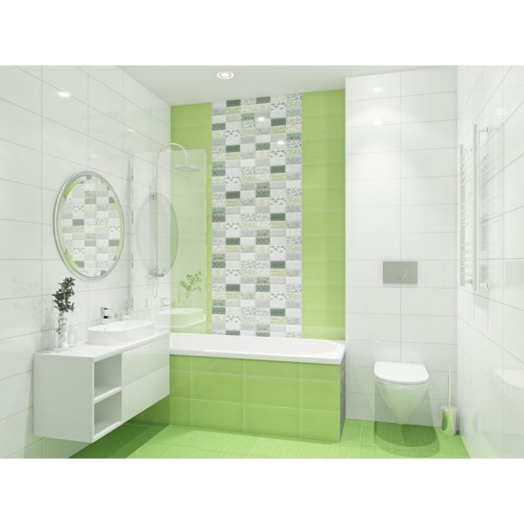 Плитка Azori Ceramica элара бьянка, 20.1x40.5 см 503941201