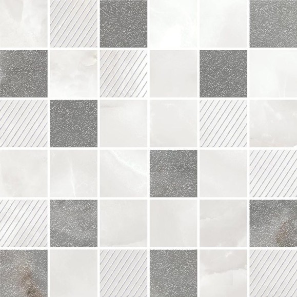 Мозаика Azori Ceramica opale grey mosaic, 30x30 см, 1 шт. 587433004