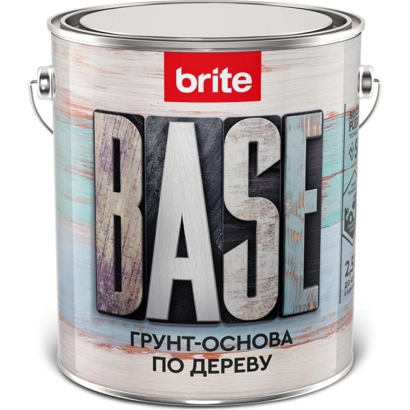 Грунт-основа по дереву BRITE FLEXX ведро 2.5 л 212415
