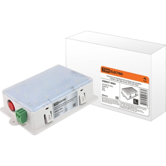 Светильник внутреннего освещения шкафов TDM ELECTRIC СВОШ-2 6 Вт, 36 В AC/DC IP40 LED SQ0837-0004 Светильник внутреннего освещения шкафов TDM ELECTRIC СВОШ-2 6 Вт, 36 В AC/DC IP40 LED SQ0837-0004