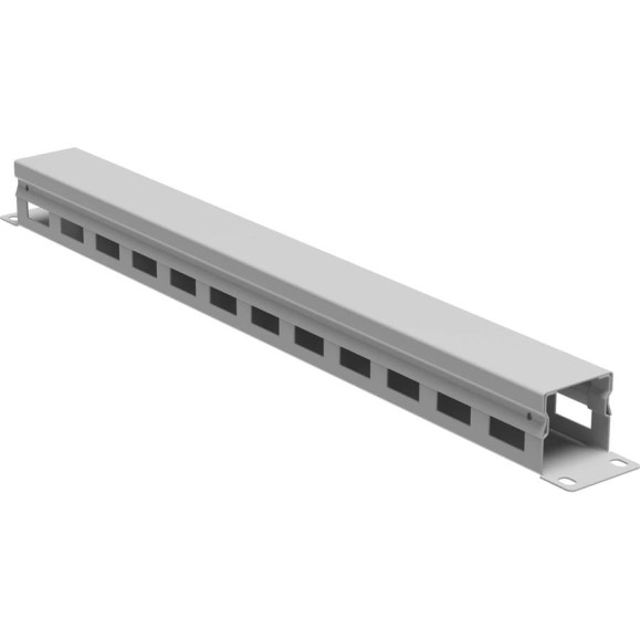 Кабельный органайзер с крышкой DKC 1u, глубина 40 мм, для 19" it-корпусов, ral7035 R5CP1941HE