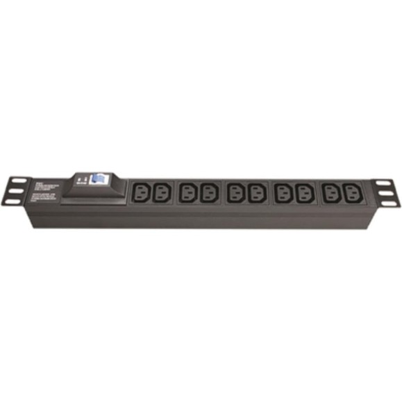 Блок распределения питания DKC (pdu) 19" 10a с автоматом 1p, вых:8 c13, вх:c14 R519IEC8CBC14 Блок распределения питания DKC (pdu) 19" 10a с автоматом 1p, вых:8 c13, вх:c14 R519IEC8CBC14