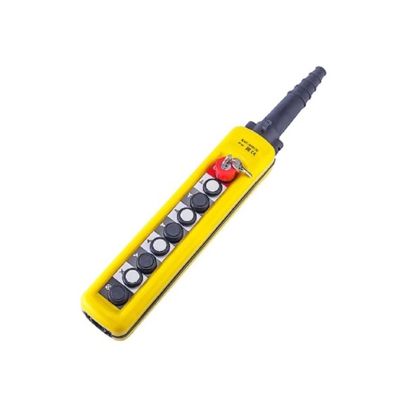 Кабельный пульт TOR 8 кнопок, 2-х скор., авар. стоп, ключ, IP-65 (XAC-A8913K) 1028026