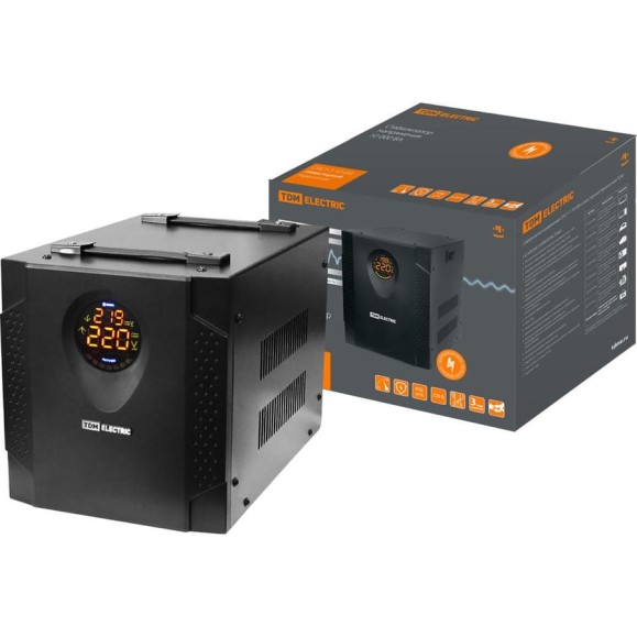 Стабилизатор напряжения TDM ELECTRIC СНС1-1-10 кВА симисторный переносной SQ1203-0008