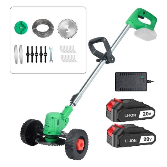 Аккумуляторный триммер-газонокосилка Zitrek GreenCut 20 Pro 20 В, Li-ion аккумулятор 2 шт, колеса 082-2005 Аккумуляторный триммер-газонокосилка Zitrek GreenCut 20 Pro 20 В, Li-ion аккумулятор 2 шт, колеса 082-2005