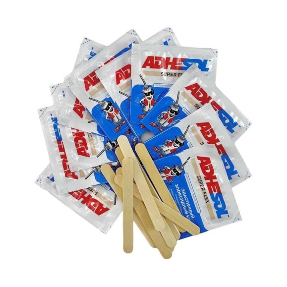Эпоксидный клей ADHESOL Super flex в пакетиках, эластичный, 4 мл, 25 шт. 500519 Эпоксидный клей ADHESOL Super flex в пакетиках, эластичный, 4 мл, 25 шт. 500519