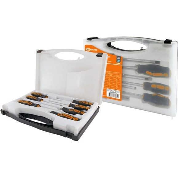 Набор отверток TDM ELECTRIC 7 штук в чемодане SL3х75;5х100;6х125;8х150, PH:0х75;PH1х100;PH2х125 серия Набор отверток TDM ELECTRIC 7 штук в чемодане SL3х75;5х100;6х125;8х150, PH:0х75;PH1х100;PH2х125 серия
