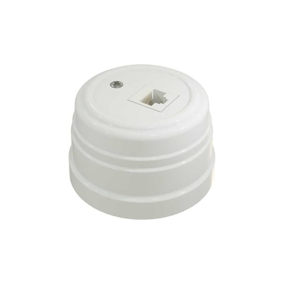 Пластиковая компьютерная розетка МЕЗОНИНЪ RJ45, цвет - белый GE30341-01