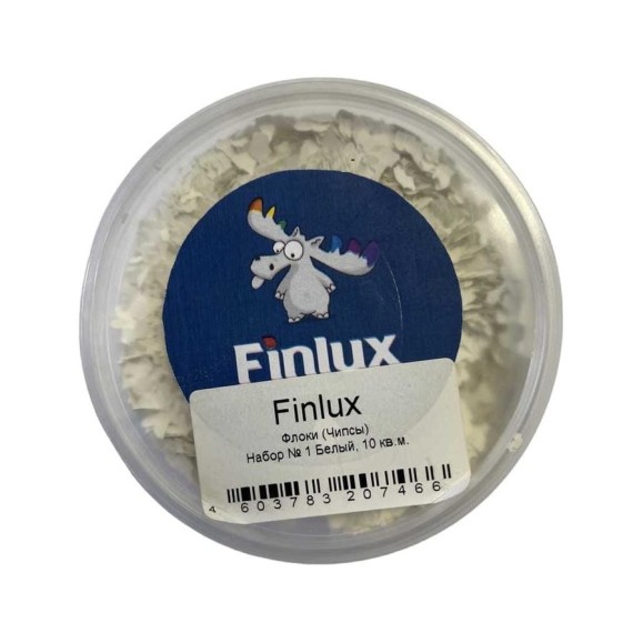 Флоки Finlux Набор № 1 белый, 10 кв.м, 0.1 кг 4603783207466