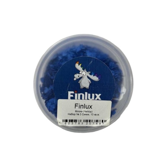 Флоки Finlux Набор № 3 синий, 10 кв. м, 0.1 кг 4603783207480 Флоки Finlux Набор № 3 синий, 10 кв. м, 0.1 кг 4603783207480