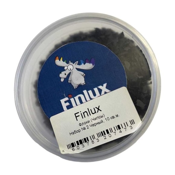 Флоки Finlux Набор Набор № 2 черный, 10 кв.м, 0.1 кг 4603783207473 Флоки Finlux Набор Набор № 2 черный, 10 кв.м, 0.1 кг 4603783207473