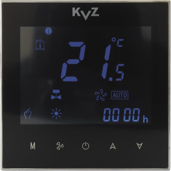 Термостат программируемый для конвектора черный KVZ КТ-210/B Термостат программируемый для конвектора черный KVZ КТ-210/B