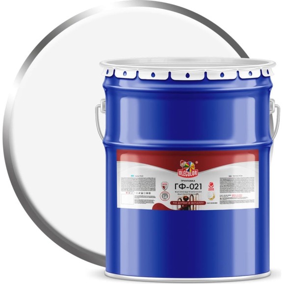 Грунтовка OLECOLOR ГФ-021 белый, 25 кг 4300009181 Грунтовка OLECOLOR ГФ-021 белый, 25 кг 4300009181