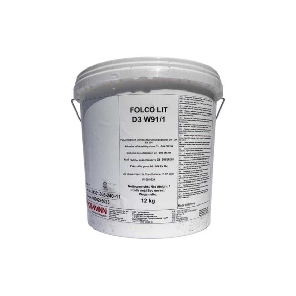 Клей Follmann FOLCO LIT D3, W91/1, ведро, 12 кг 14301-006-240-11 Клей Follmann FOLCO LIT D3, W91/1, ведро, 12 кг 14301-006-240-11