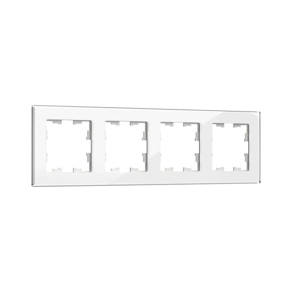 4-местная рамка IEK Brite ру-4-2-брб стекло белый BR-M42-G-K01 4-местная рамка IEK Brite ру-4-2-брб стекло белый BR-M42-G-K01