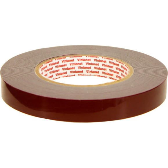 Акриловая двусторонняя клейкая лента VINTANET VN8049, цвет серый, 19 мм х 11 м VN80491911 Акриловая двусторонняя клейкая лента VINTANET VN8049, цвет серый, 19 мм х 11 м VN80491911