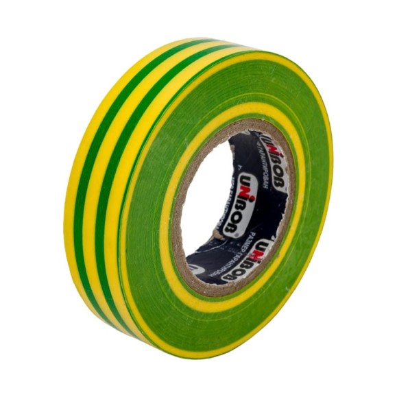 Изолента ПВХ UNIBOB 19 мм х 20 м, желто-зеленая 211759 Изолента ПВХ UNIBOB 19 мм х 20 м, желто-зеленая 211759