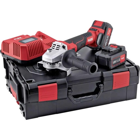Аккумуляторная угловая шлифовальная машина FLEX LBE 125 18.0-EC/5.0 Set 499323 Аккумуляторная угловая шлифовальная машина FLEX LBE 125 18.0-EC/5.0 Set 499323