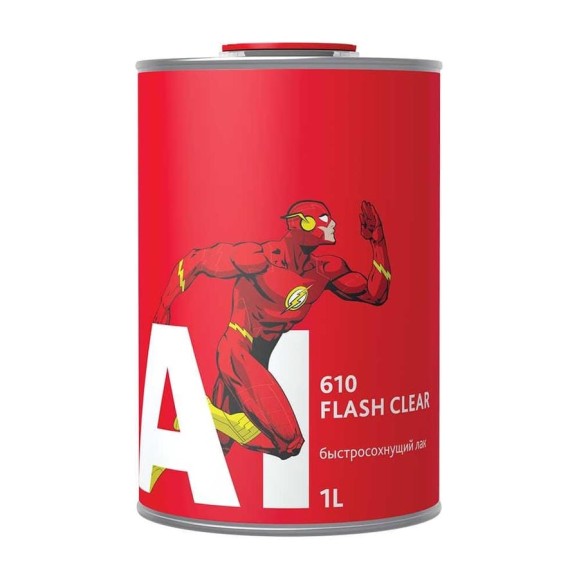 Лак A1 610 Flash Clear быстросохнущий экспресс для авто, в комплекте с отвердителем 1 л +0.5 л 610FL-1000 Лак A1 610 Flash Clear быстросохнущий экспресс для авто, в комплекте с отвердителем 1 л +0.5 л 610FL-1000