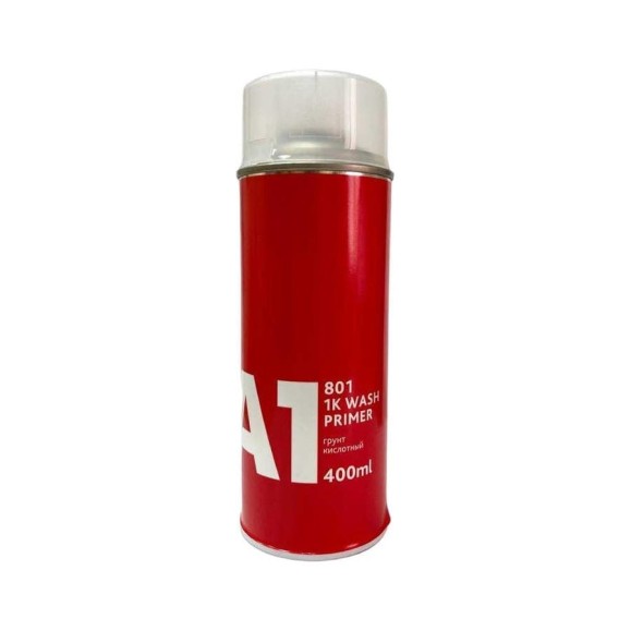Кислотный грунт A1 801 WASHPRIMER в аэрозоли, 400 мл 801WP-400 Кислотный грунт A1 801 WASHPRIMER в аэрозоли, 400 мл 801WP-400
